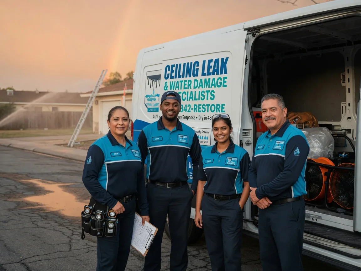 Ceiling Leak Cleanup company in Crescent City, IL