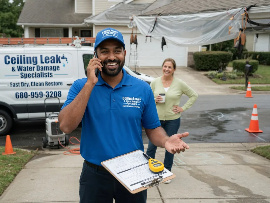 Ceiling Leak Cleanup Crescent City, IL FAQs